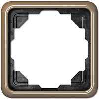 Рамка универсальная Jung CD500 1-м. металл светлая бронза картинка